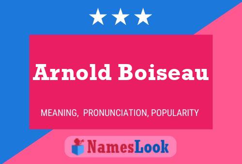 Постер имени Arnold Boiseau