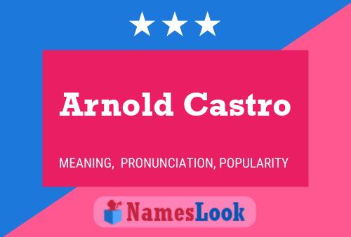 Постер имени Arnold Castro