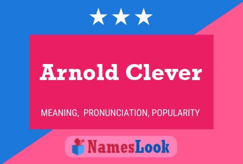 Постер имени Arnold Clever