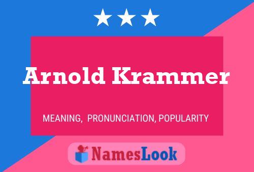 Постер имени Arnold Krammer