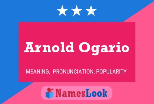 Постер имени Arnold Ogario