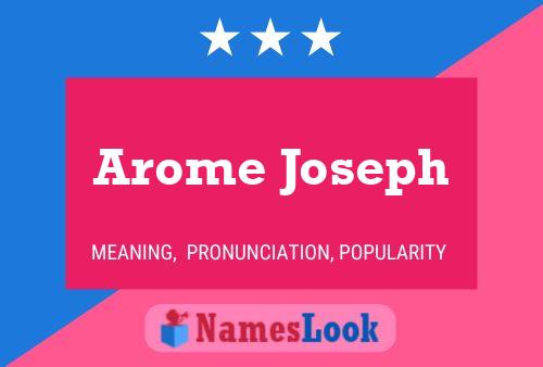 Постер имени Arome Joseph