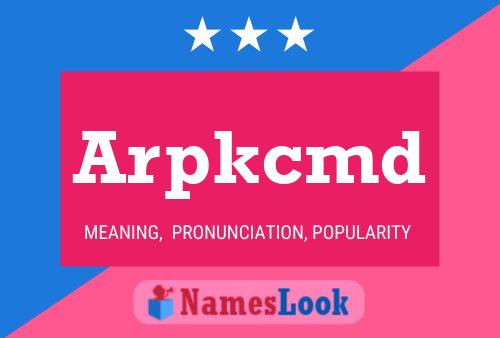 Постер имени Arpkcmd