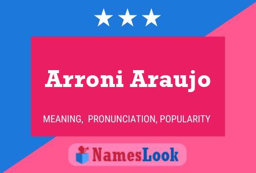 Постер имени Arroni Araujo