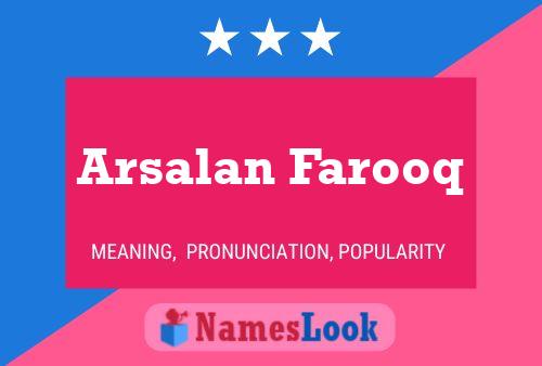 Постер имени Arsalan Farooq