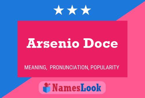 Постер имени Arsenio Doce