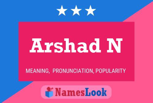 Постер имени Arshad N