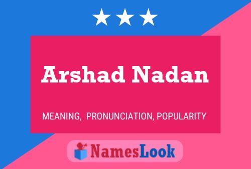 Постер имени Arshad Nadan