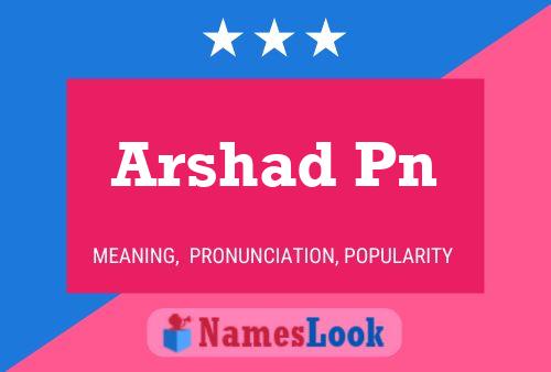 Постер имени Arshad Pn