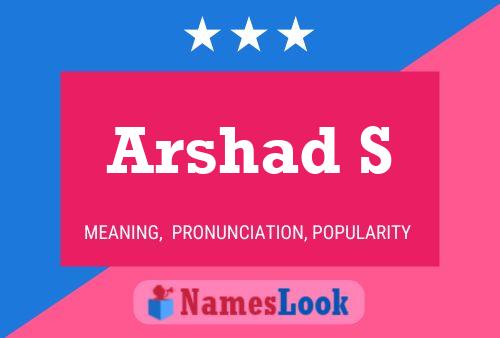 Постер имени Arshad S