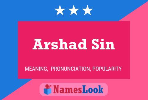 Постер имени Arshad Sin