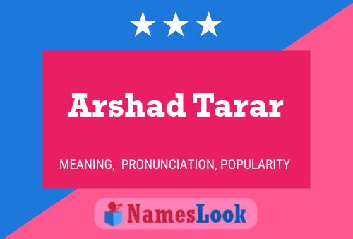 Постер имени Arshad Tarar