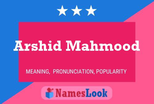 Постер имени Arshid Mahmood