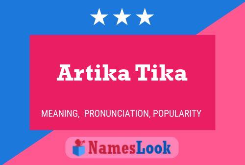 Постер имени Artika Tika