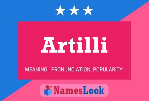 Постер имени Artilli