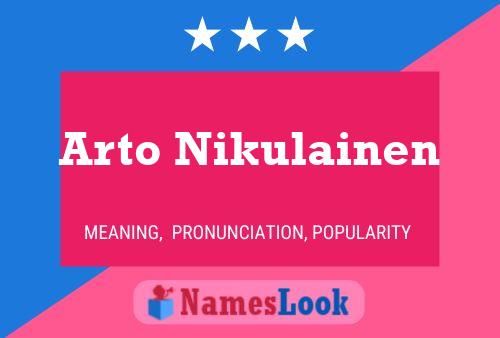 Постер имени Arto Nikulainen