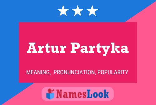 Постер имени Artur Partyka