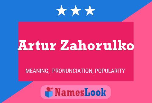 Постер имени Artur Zahorulko