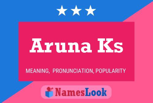 Постер имени Aruna Ks