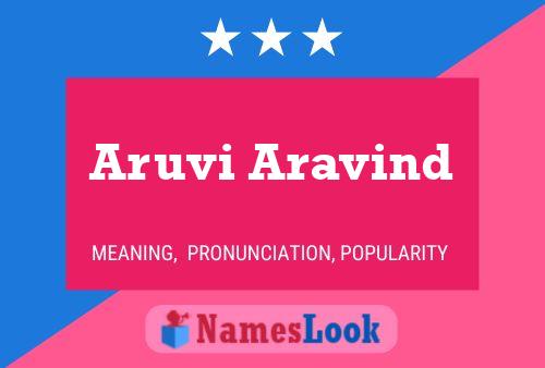 Постер имени Aruvi Aravind