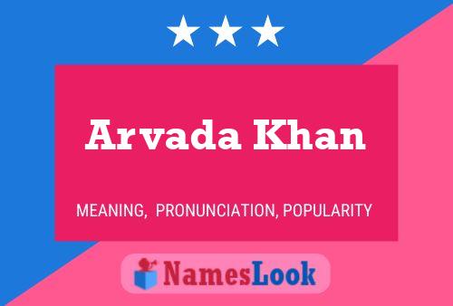 Постер имени Arvada Khan