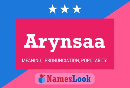 Постер имени Arynsaa