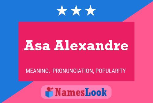 Постер имени Asa Alexandre