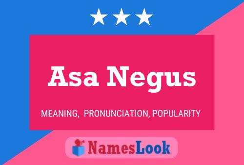 Постер имени Asa Negus