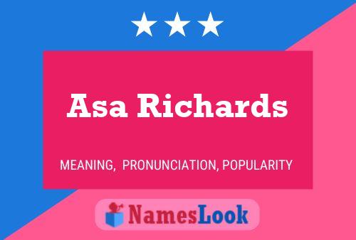 Постер имени Asa Richards