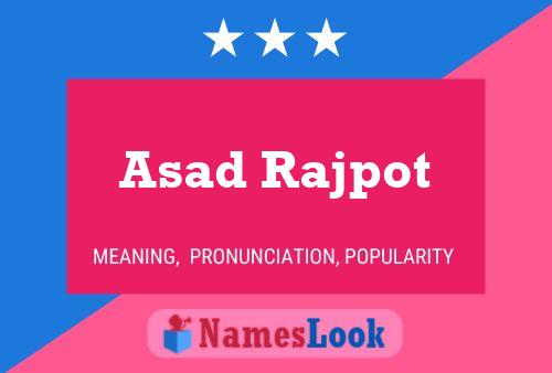 Постер имени Asad Rajpot