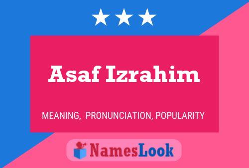 Постер имени Asaf Izrahim