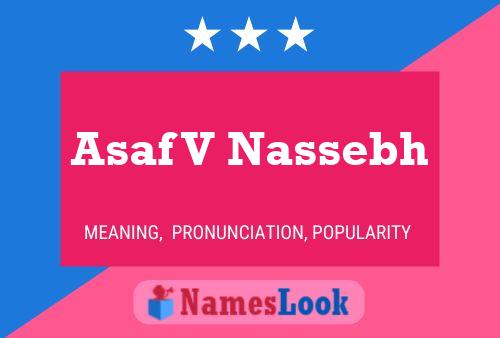 Постер имени Asaf V Nassebh