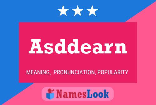 Постер имени Asddearn