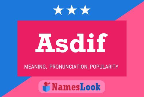 Постер имени Asdif