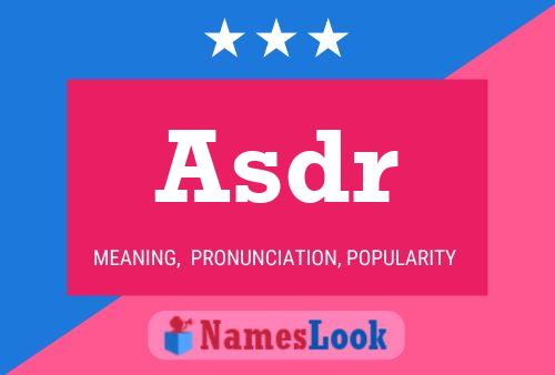 Постер имени Asdr