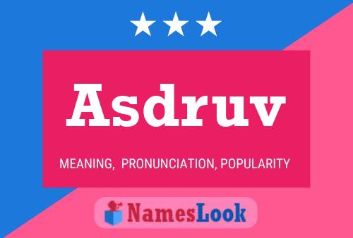 Постер имени Asdruv