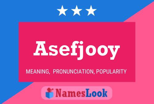 Постер имени Asefjooy