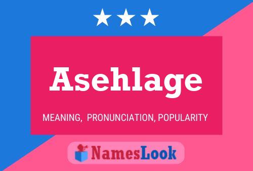 Постер имени Asehlage