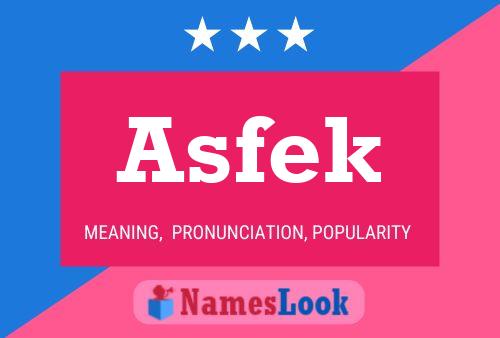 Постер имени Asfek