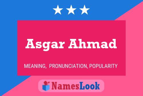 Постер имени Asgar Ahmad