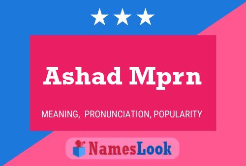 Постер имени Ashad Mprn