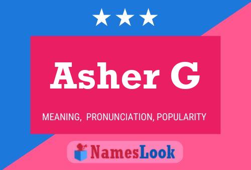 Постер имени Asher G