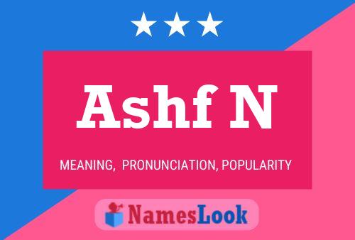 Постер имени Ashf N