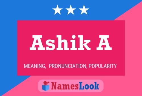 Постер имени Ashik A