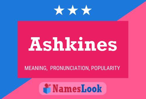 Постер имени Ashkines