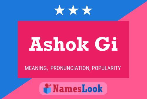 Постер имени Ashok Gi