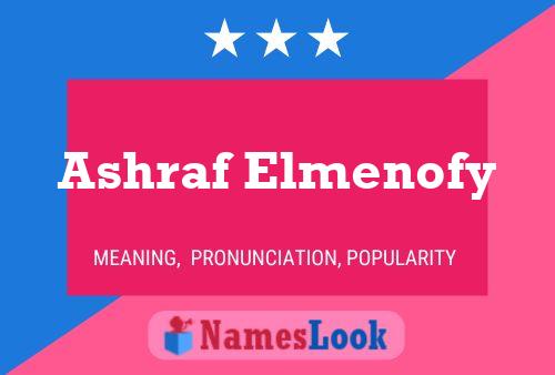 Постер имени Ashraf Elmenofy