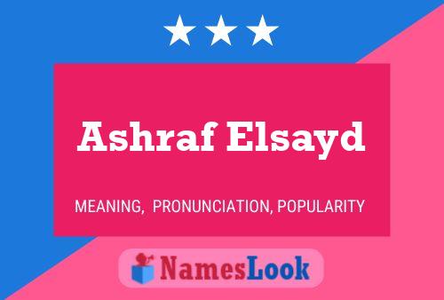 Постер имени Ashraf Elsayd