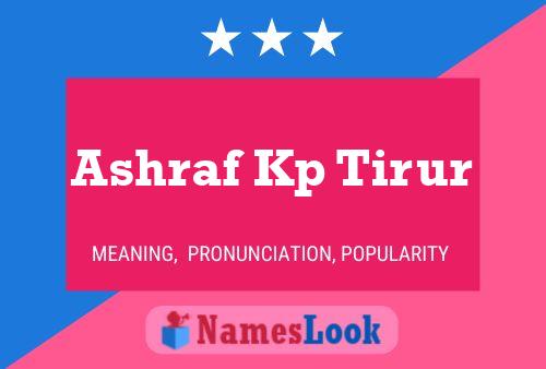 Постер имени Ashraf Kp Tirur