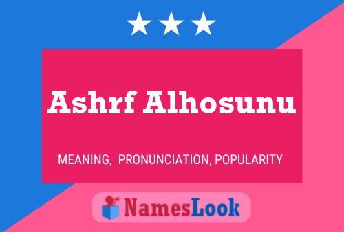 Постер имени Ashrf Alhosunu